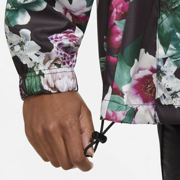 Nike Sportswear NSW Floral Windbreaker Jacket Blak - Picture 5 of 6